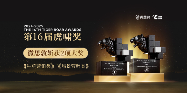 微思敦携手名创优品、康夫斩获虎啸奖2项大奖!
